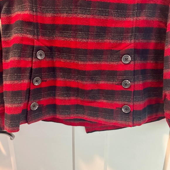 cabi Snow Valley Jacket, #3852, S, EUC, Red/Black Plaid, Flannel - Picture 12 of 14
